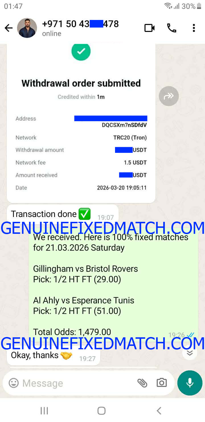 Fixed Matches 100% Sure