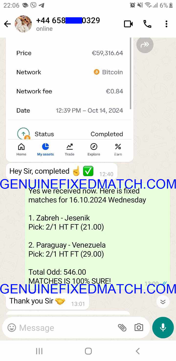 Fixed Matches