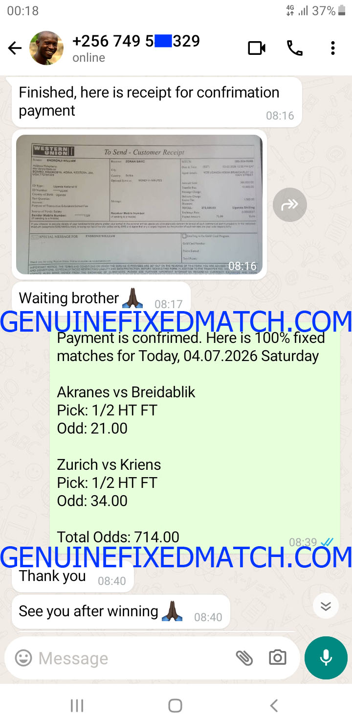 Fixed Match 100% Sure