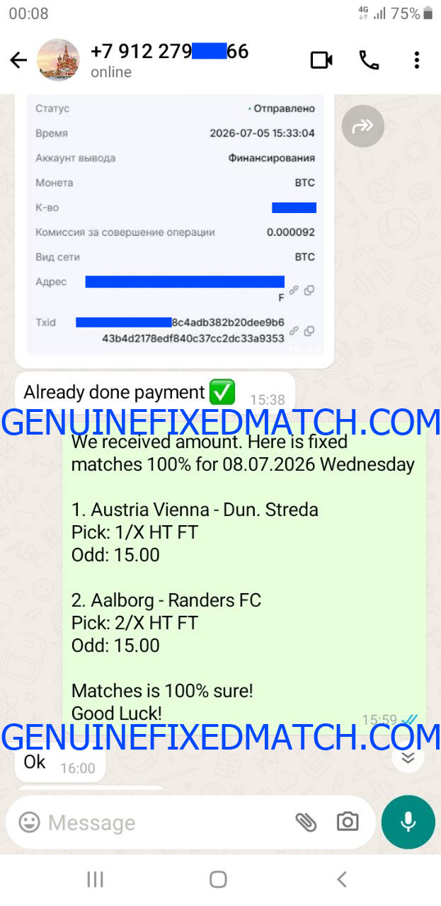 Big odds fixed matches