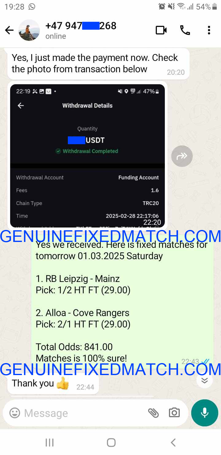 Fixed Matches