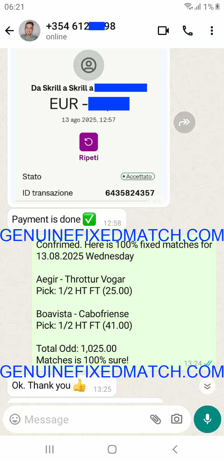 Fixed Matches