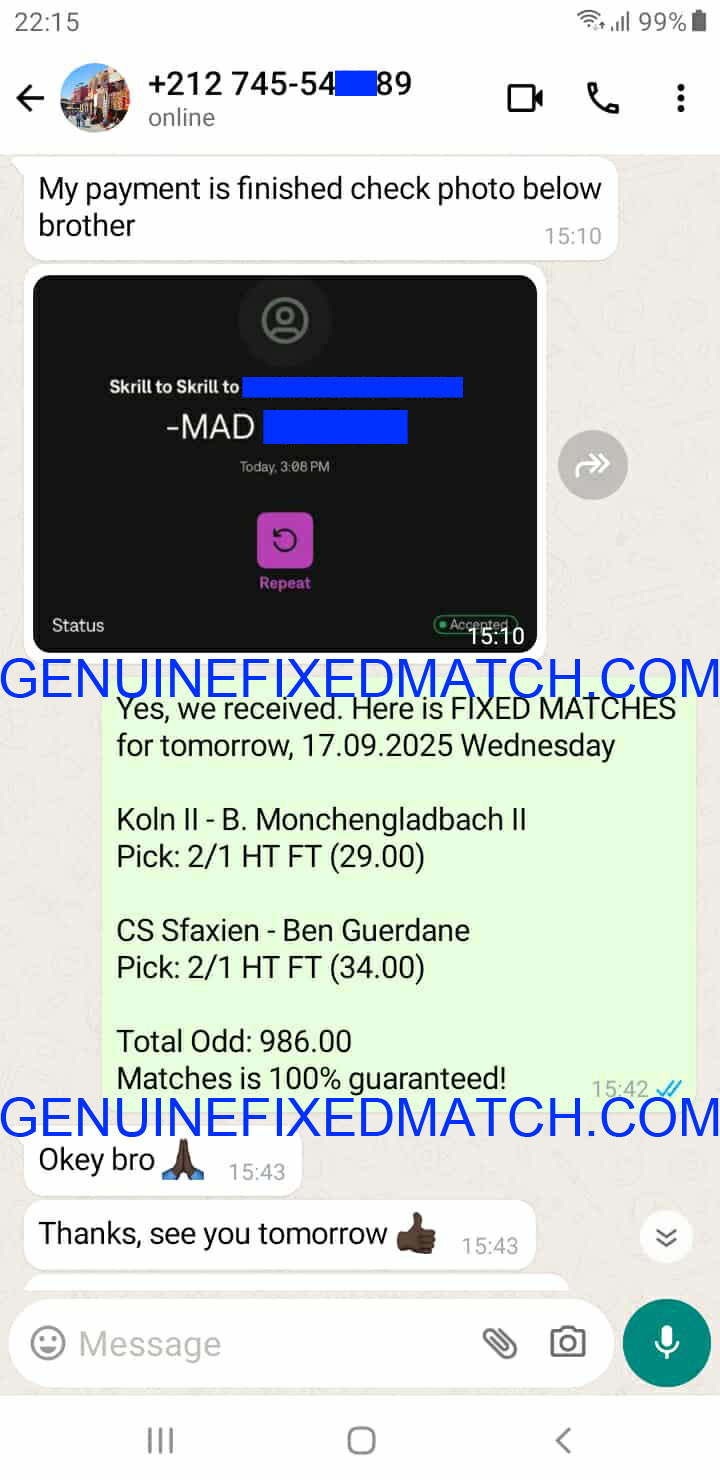 Fixed Matches