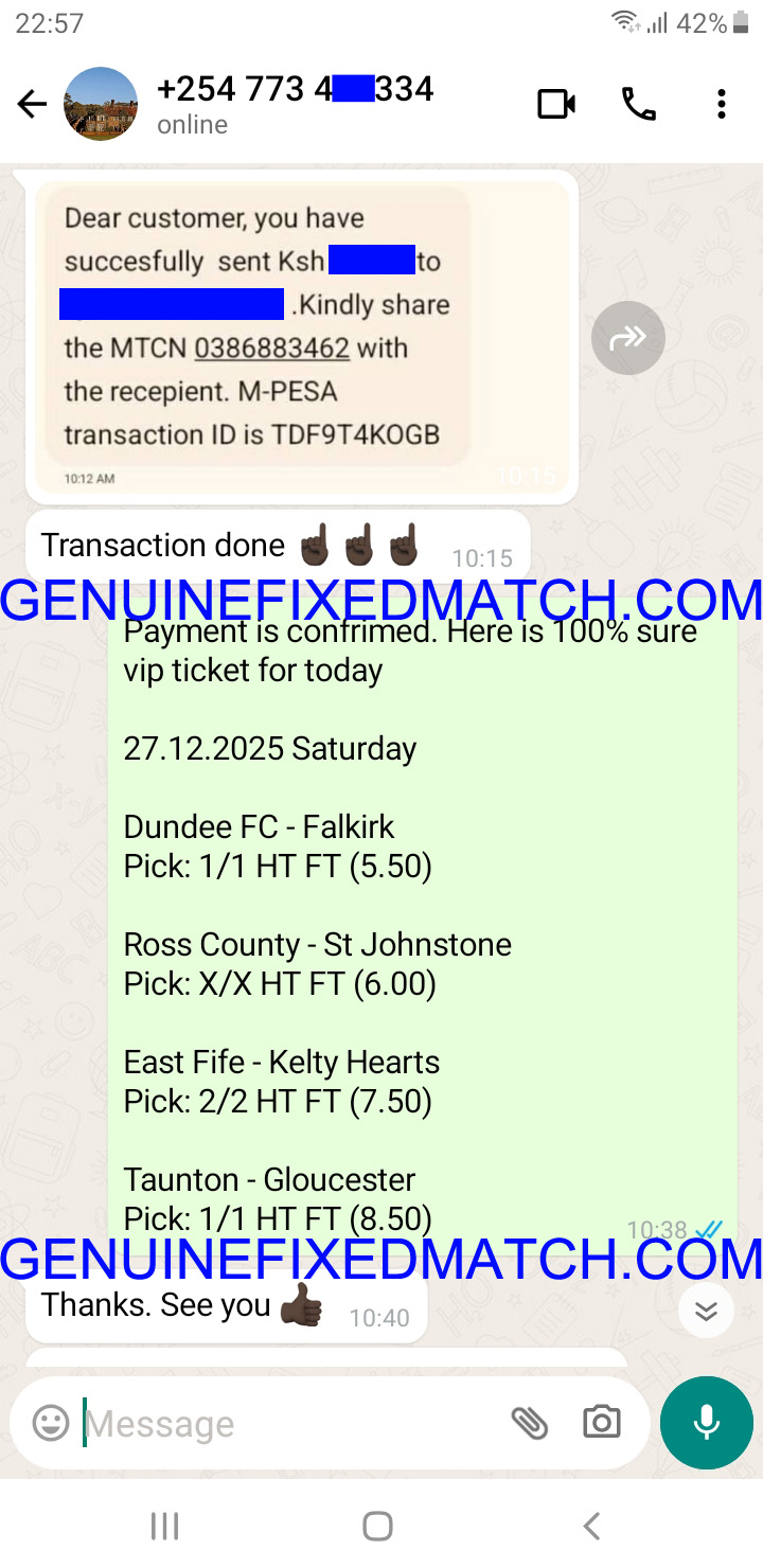 Correct Fixed Matches
