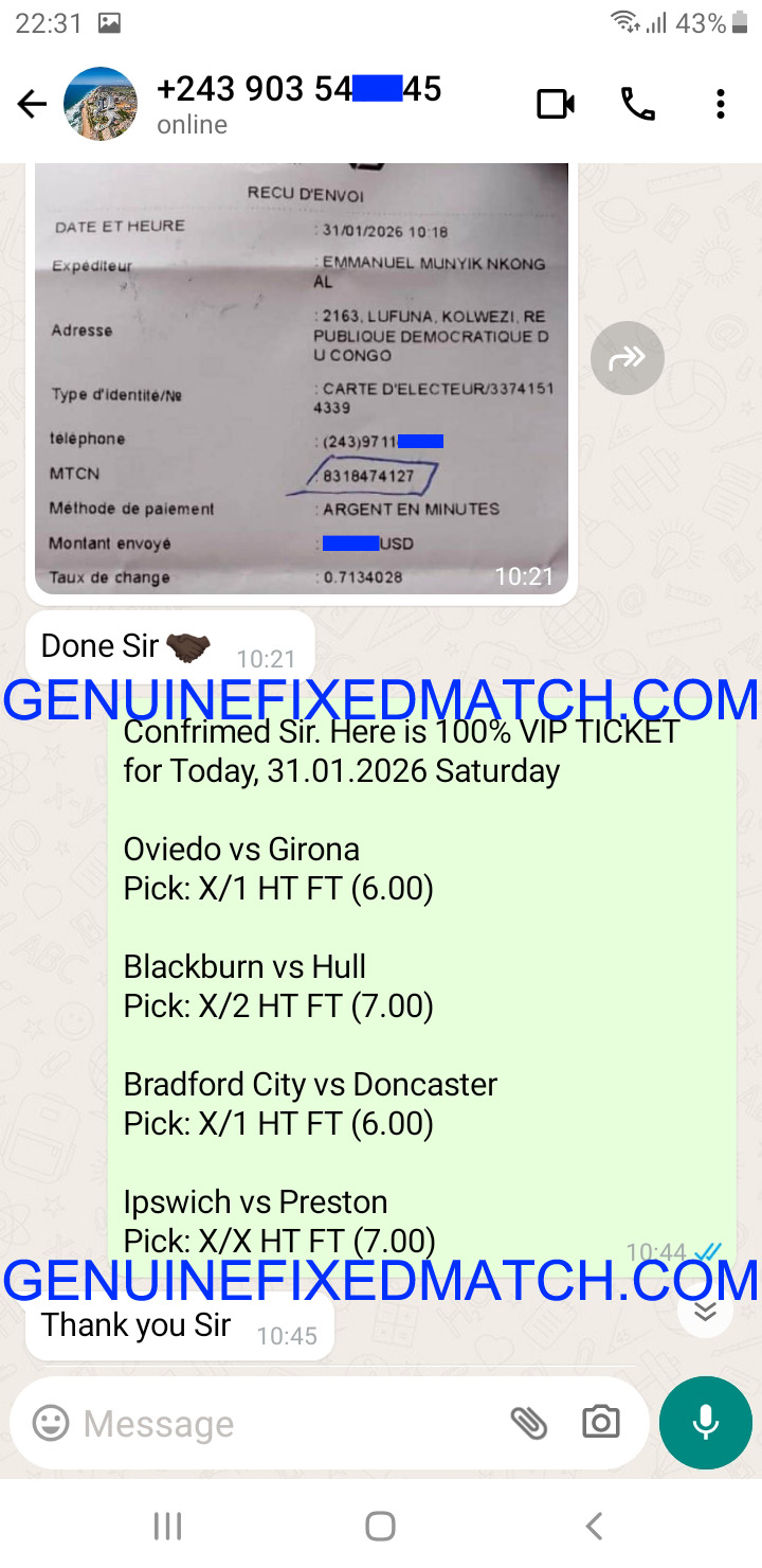 Correct Fixed Matches