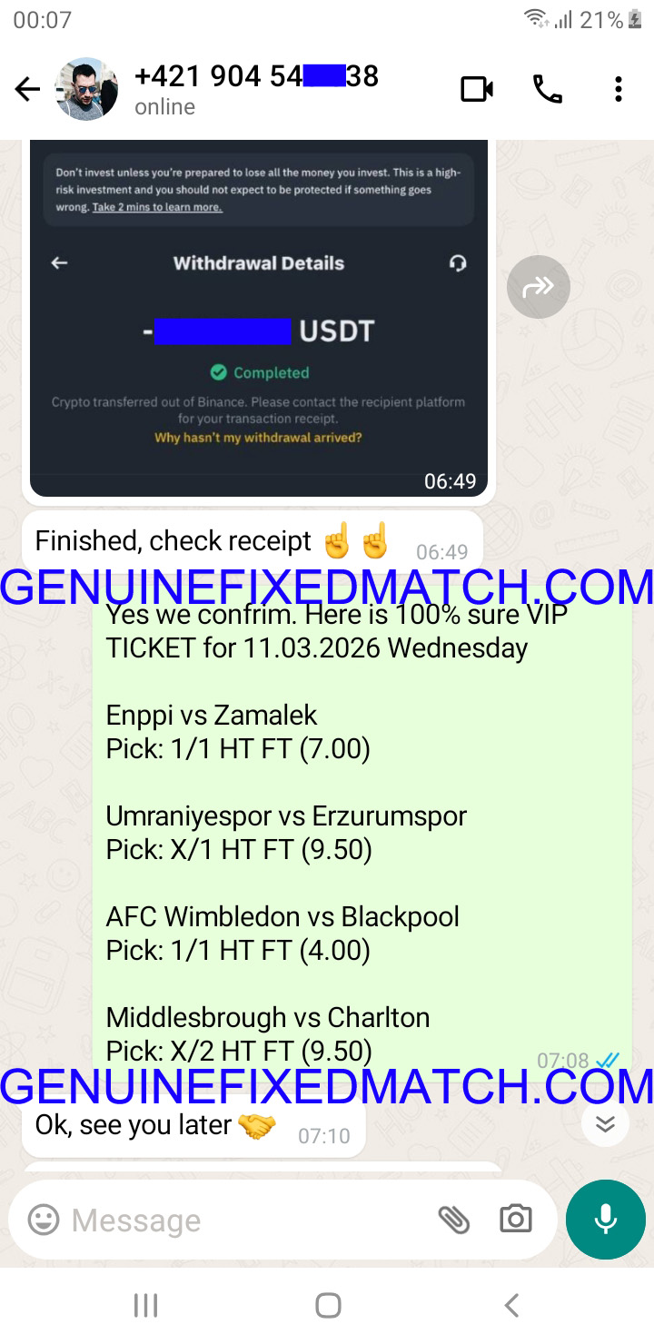 Fixed Match 100% Sure