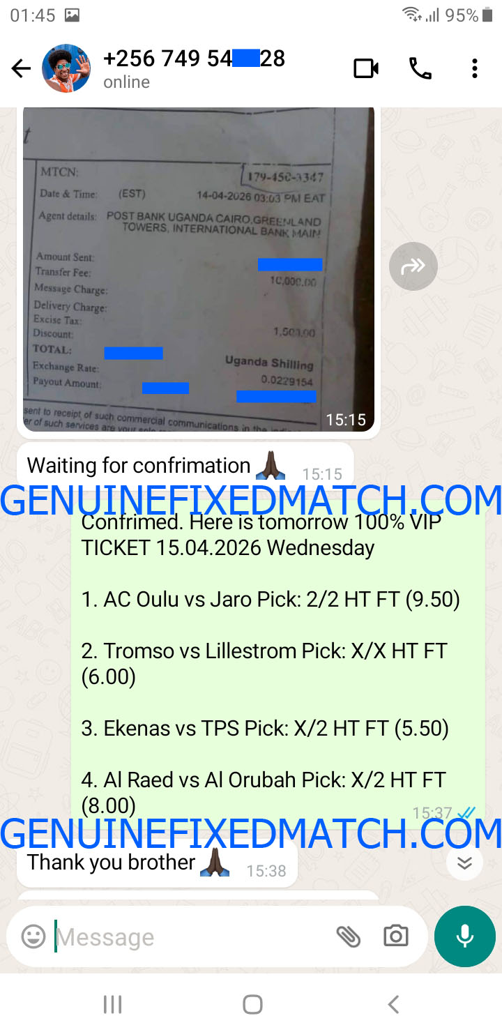 Correct Score Fixed Match