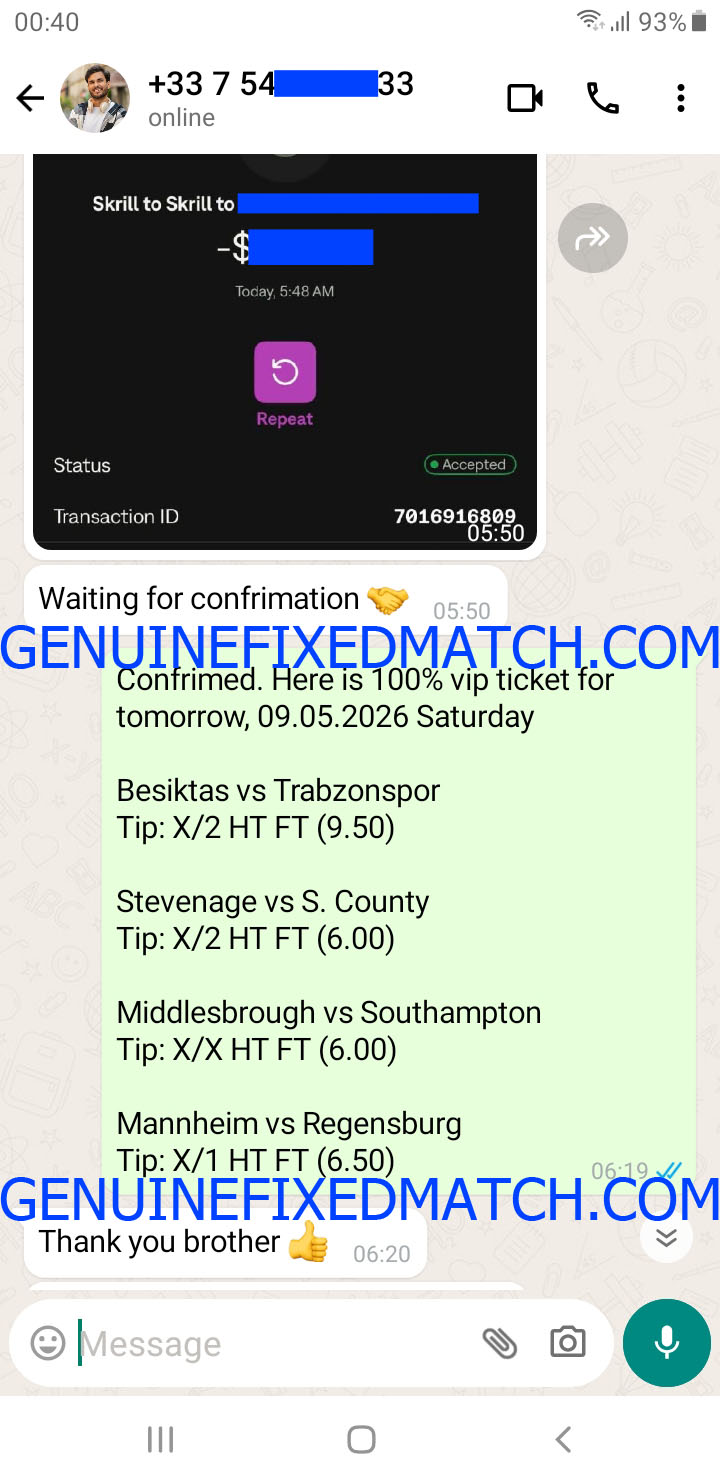 Fixed Match 100% Sure