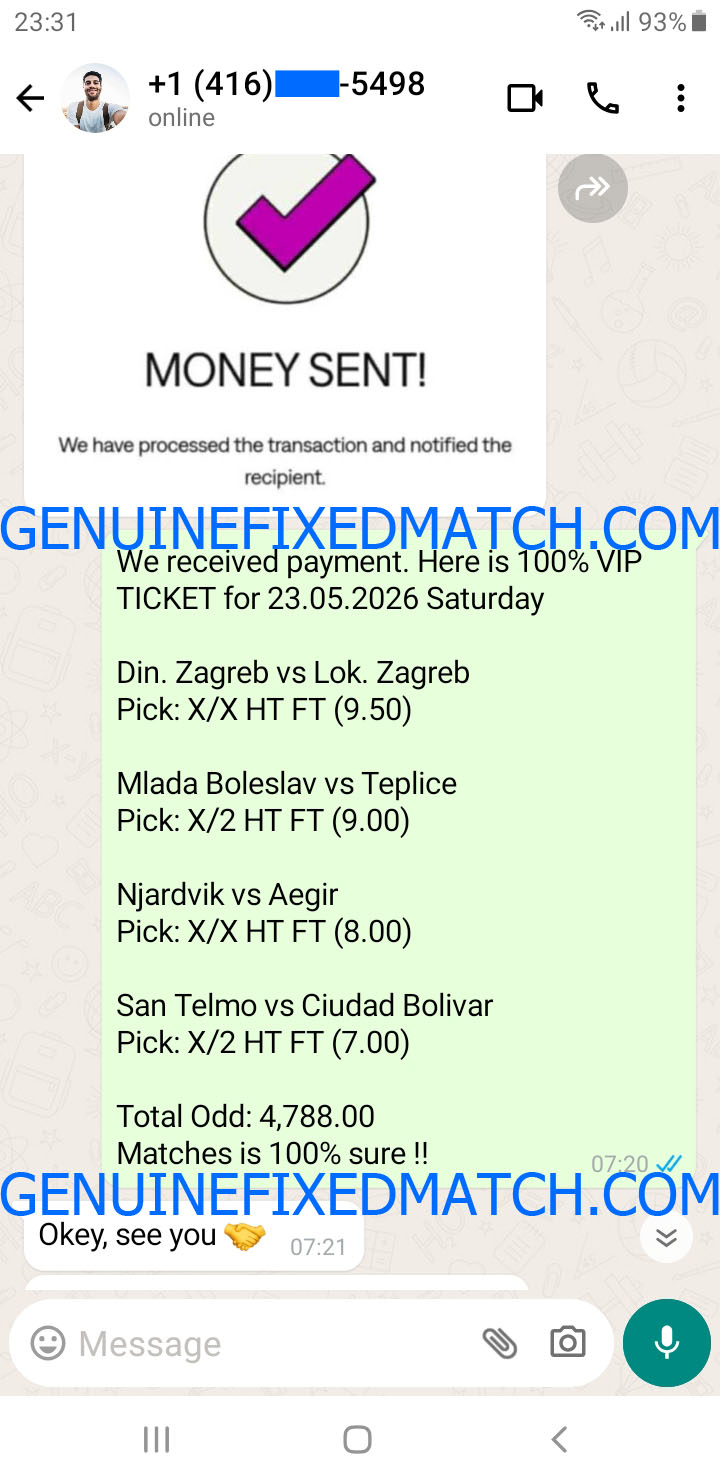 Fixed Matches 100% Sure