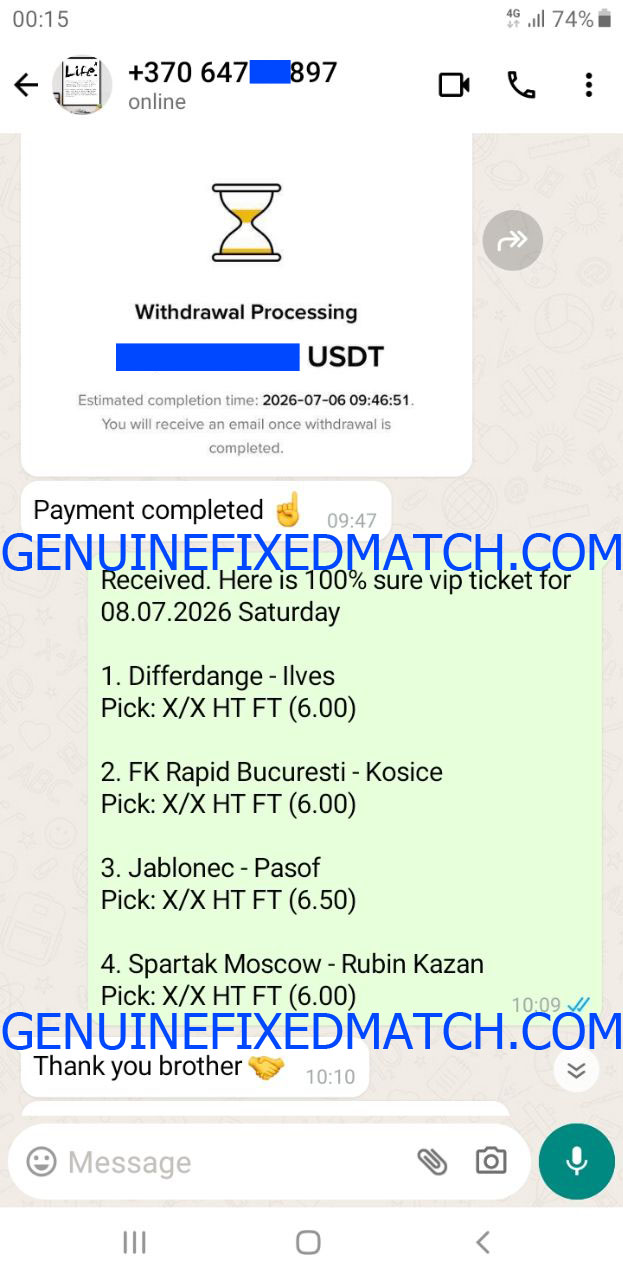fixed matches 100% sure