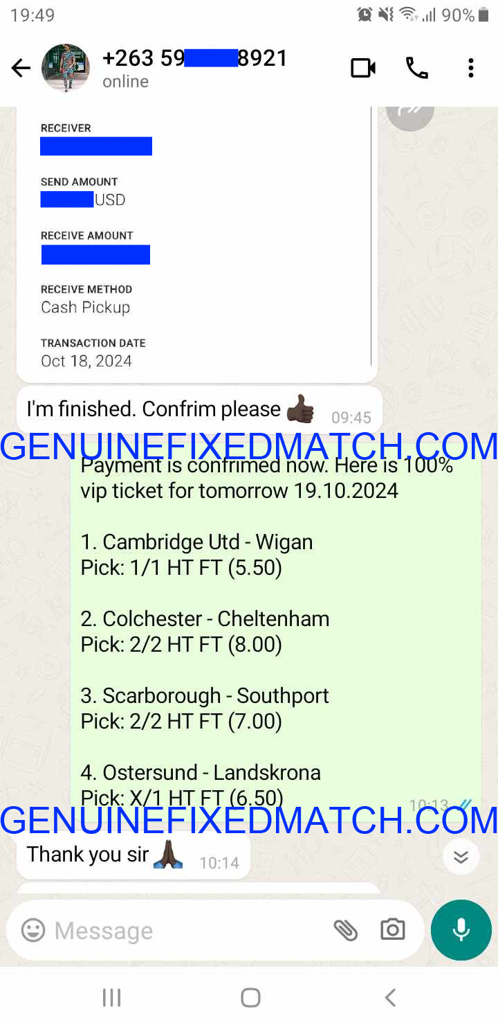 Legendary fixed matches