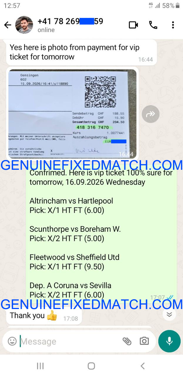 Correct Fixed Matches