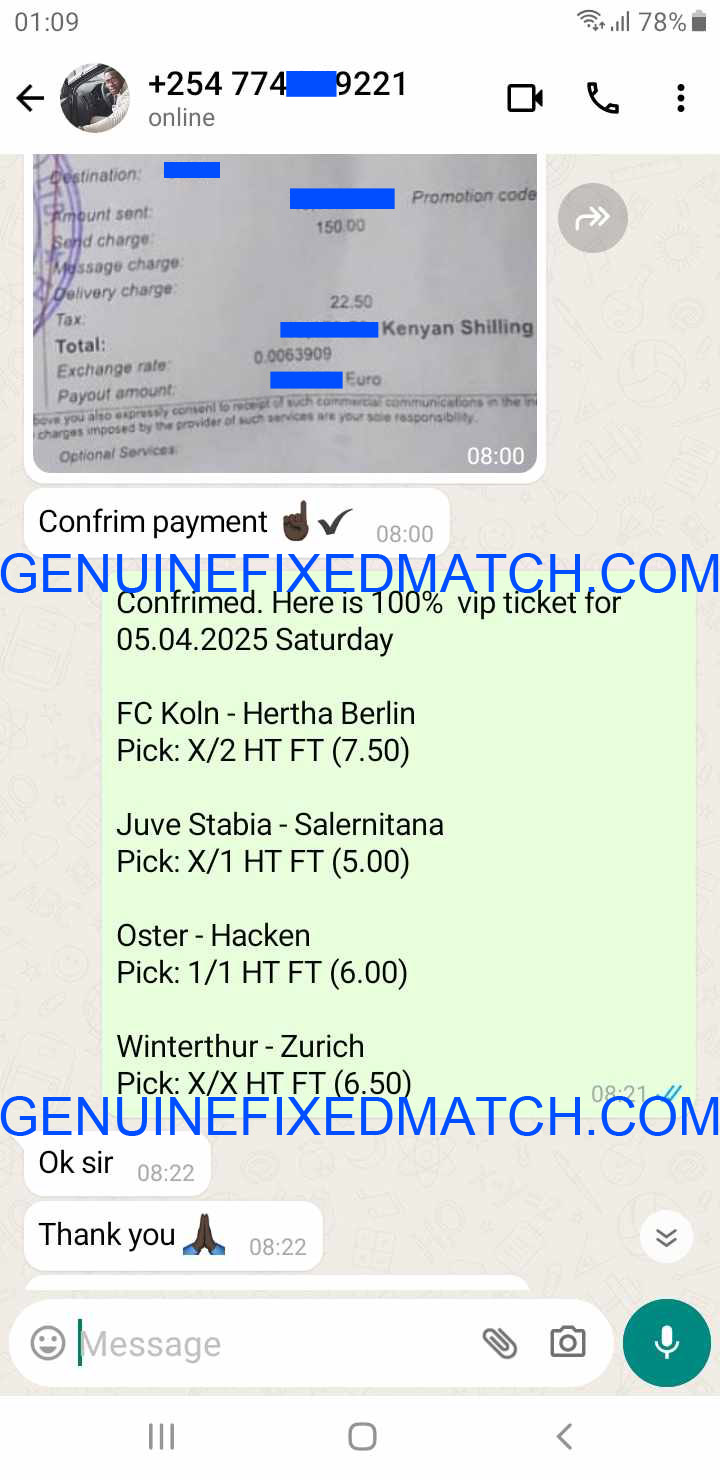 Fixed Matches 100% Sure