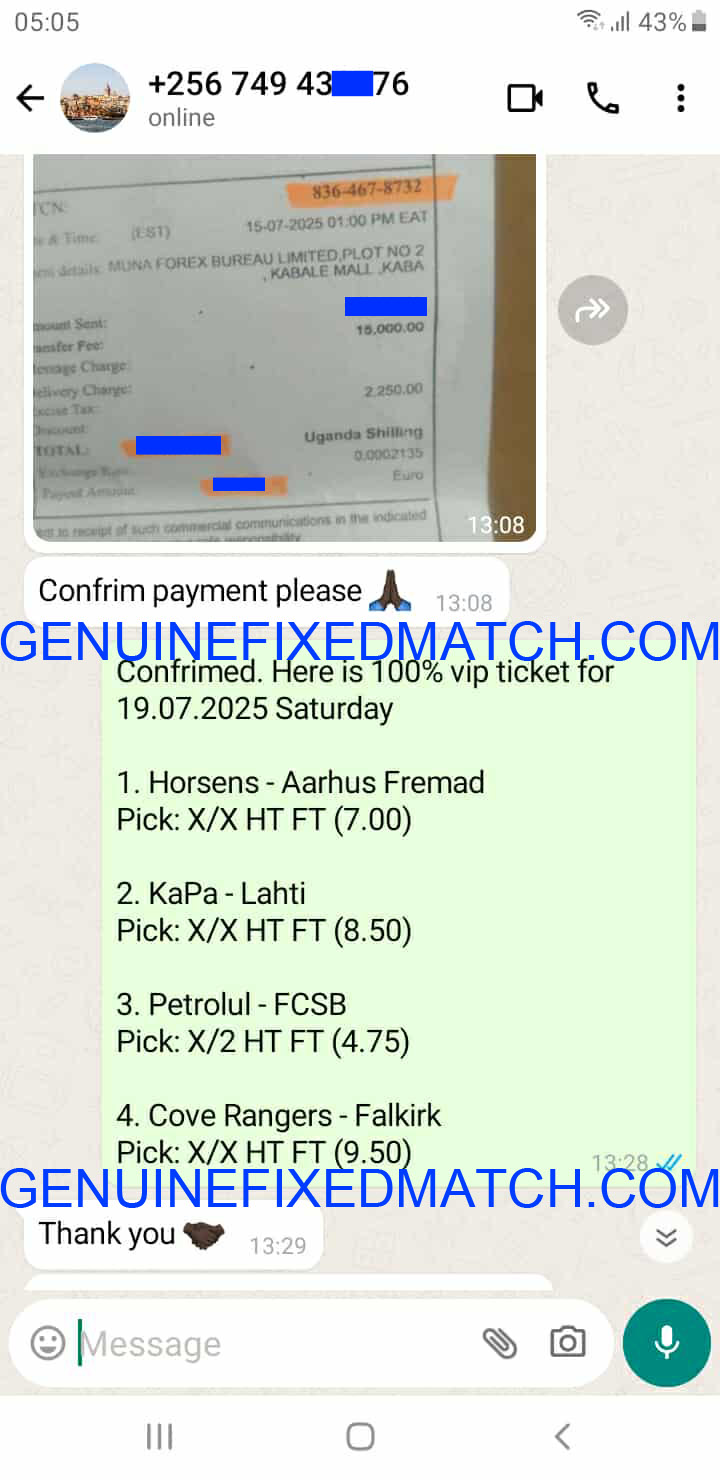Correct Fixed Matches