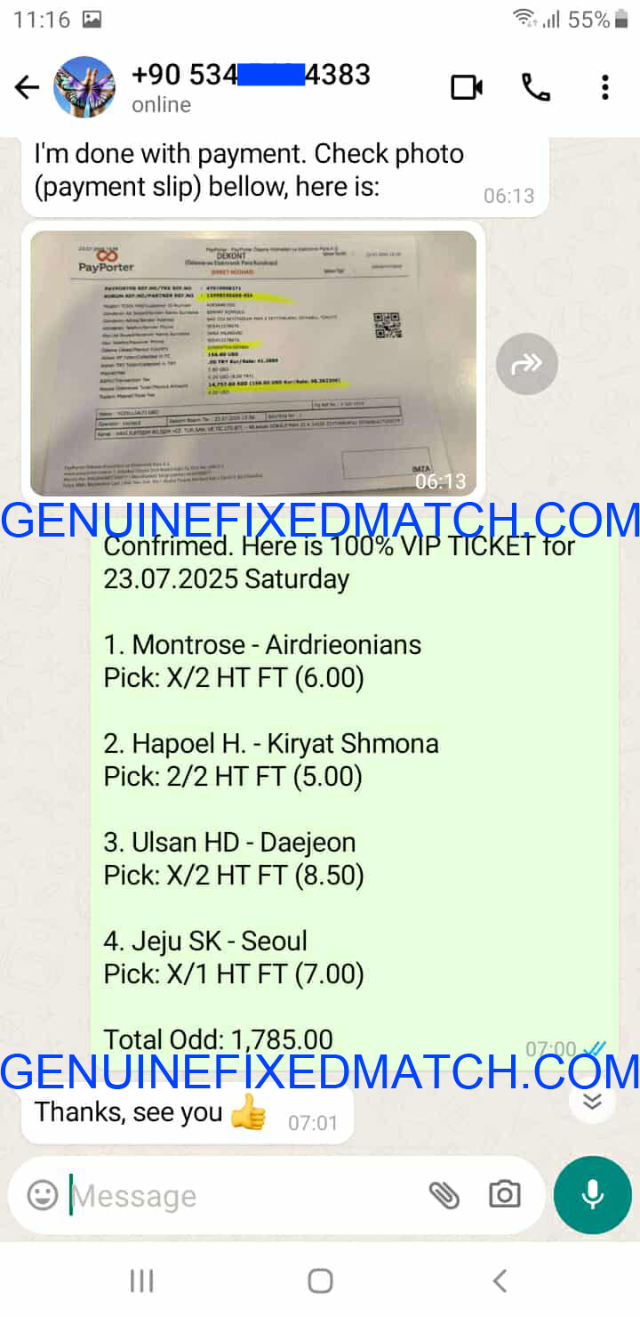 Correct Fixed Matches