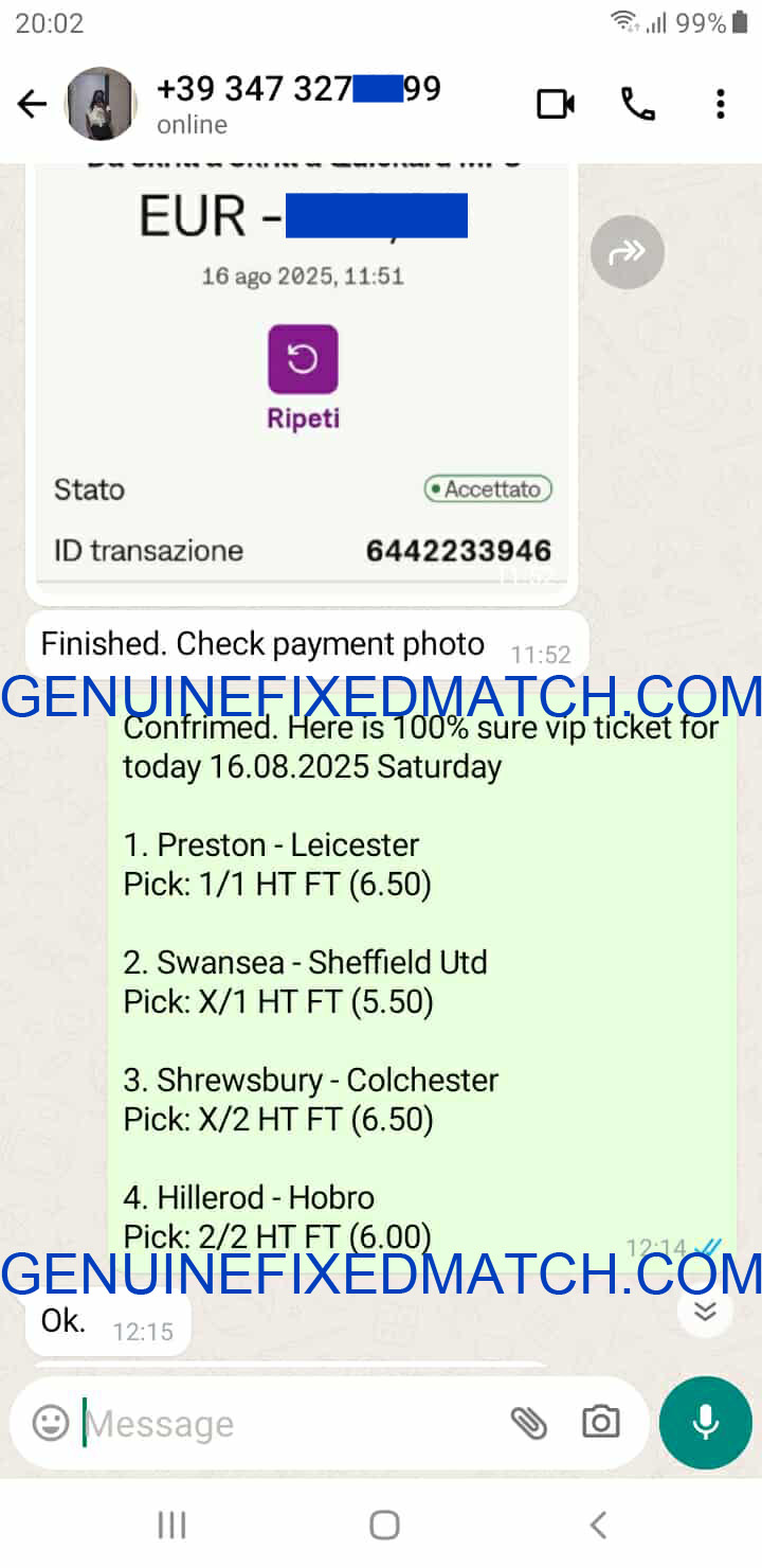 Correct Fixed Match