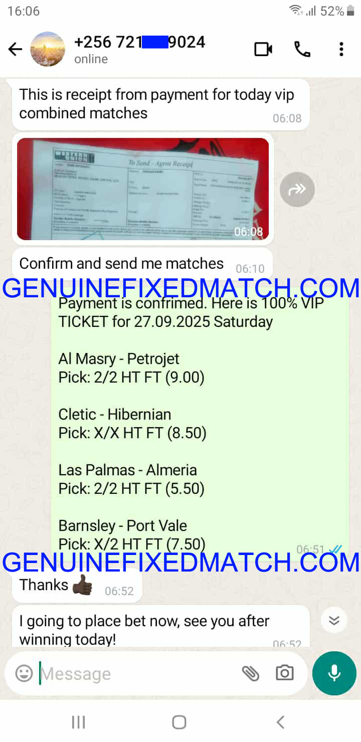 100% Sure Fixed Matches