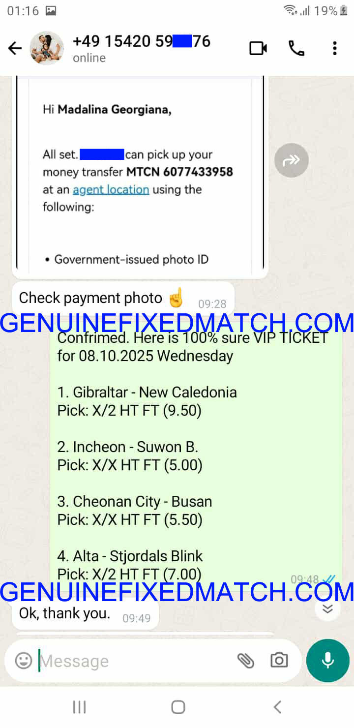 Fixed Matches 100% Sure