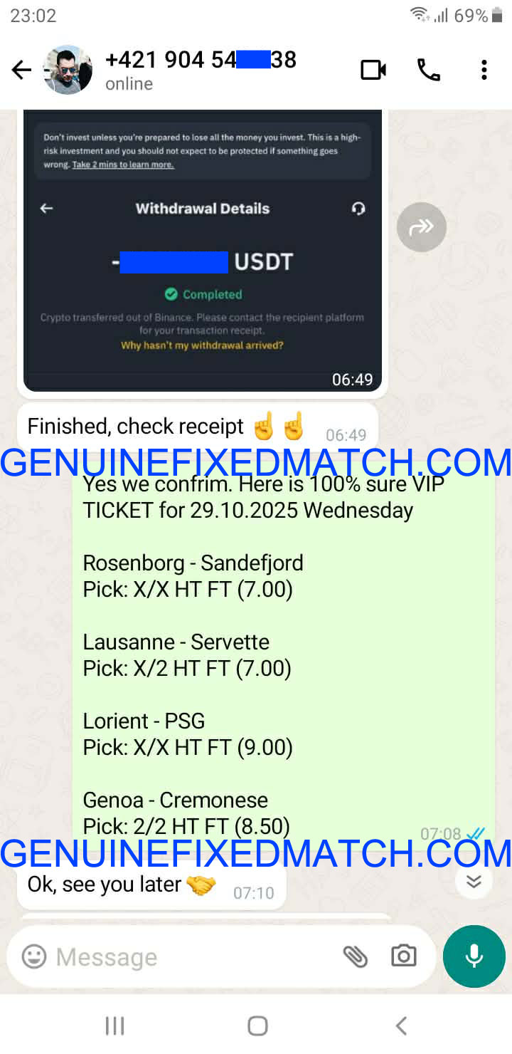 Correct Fixed Matches
