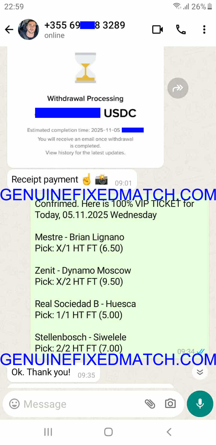 Correct Fixed Matches