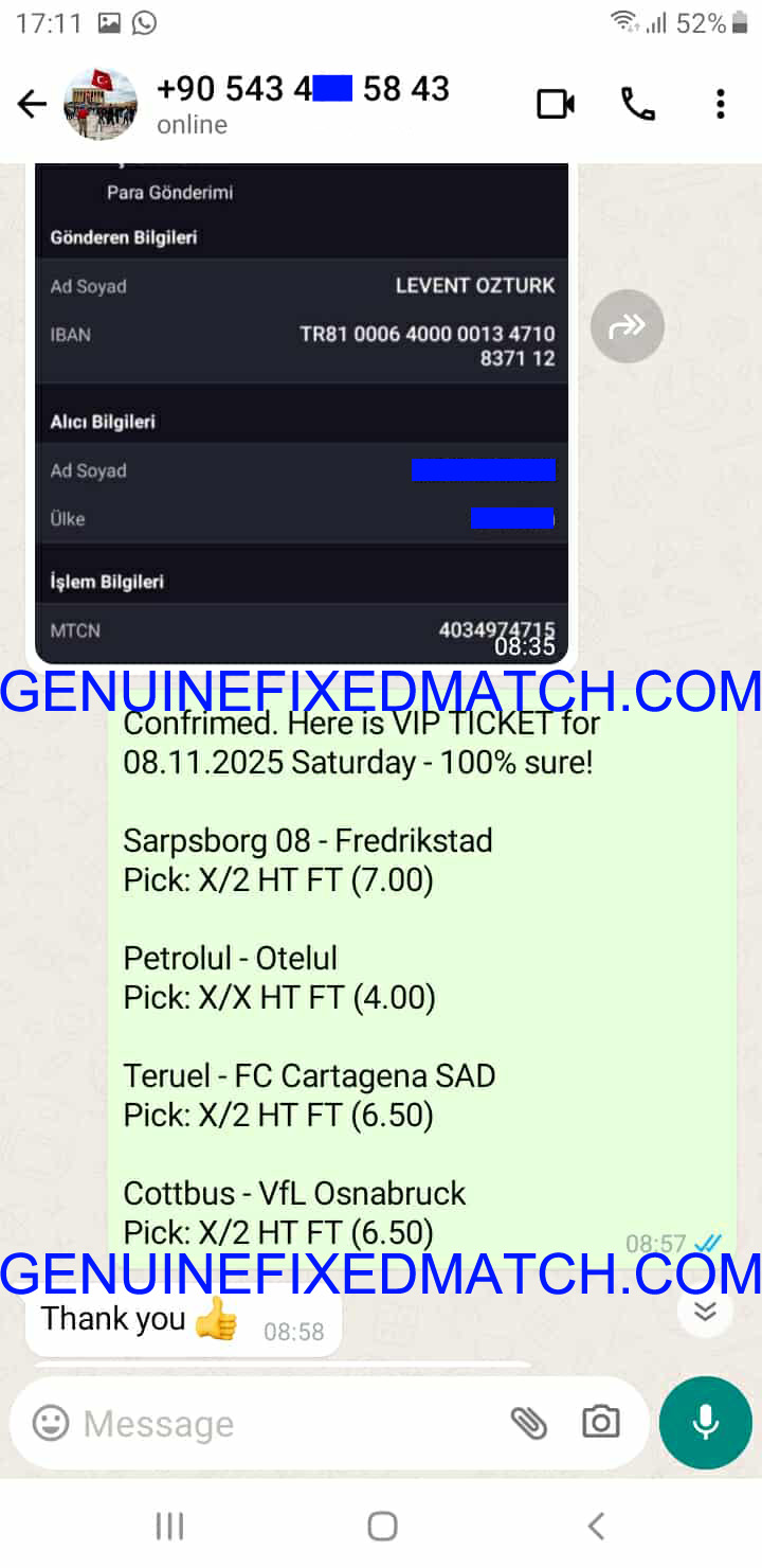 Correct Fixed Matches