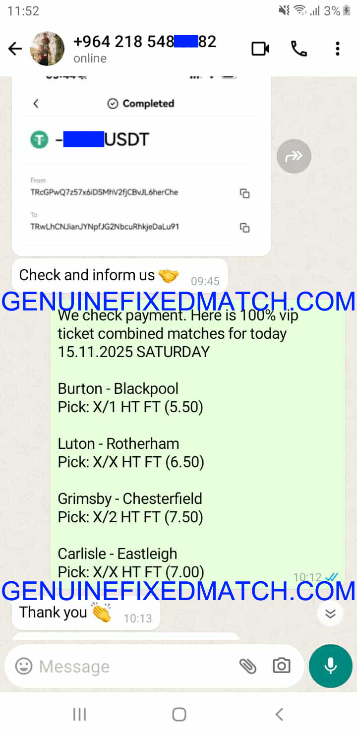 Correct Fixed Matches
