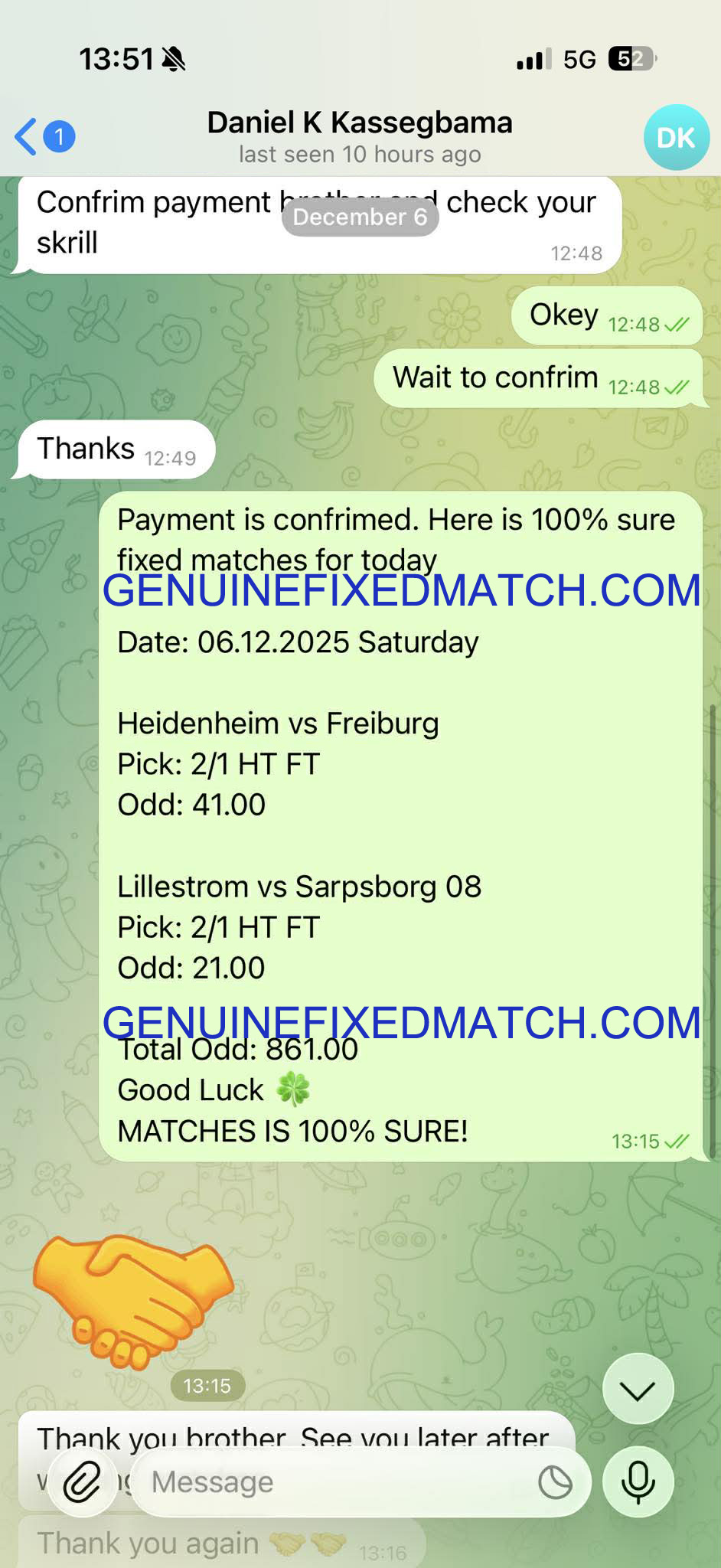 Fixed Matches