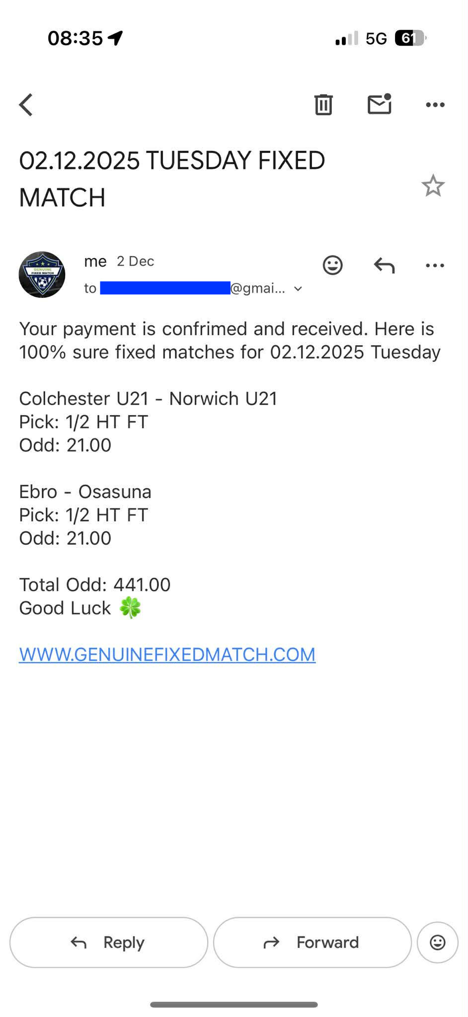 Fixed Match 100% Sure