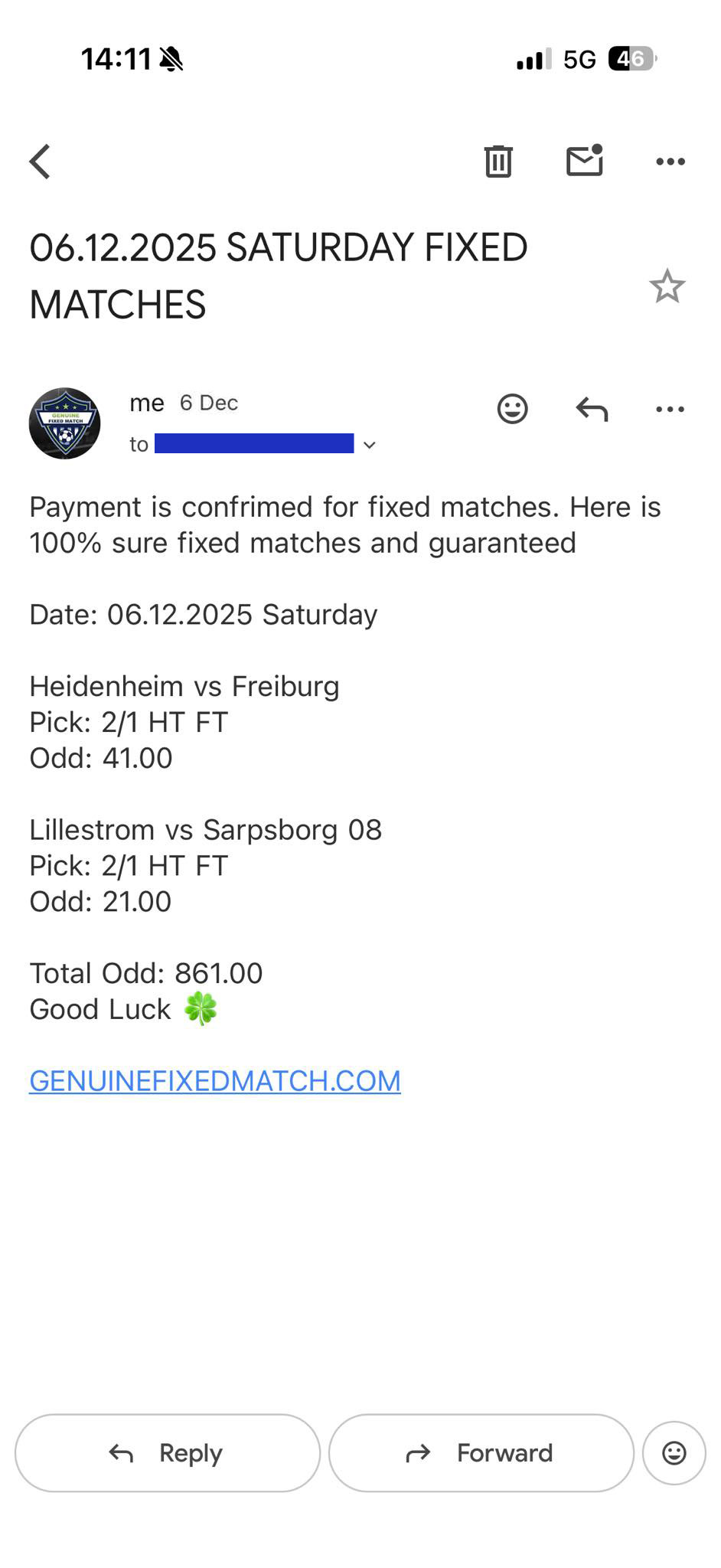 Fixed Match 100% Sure