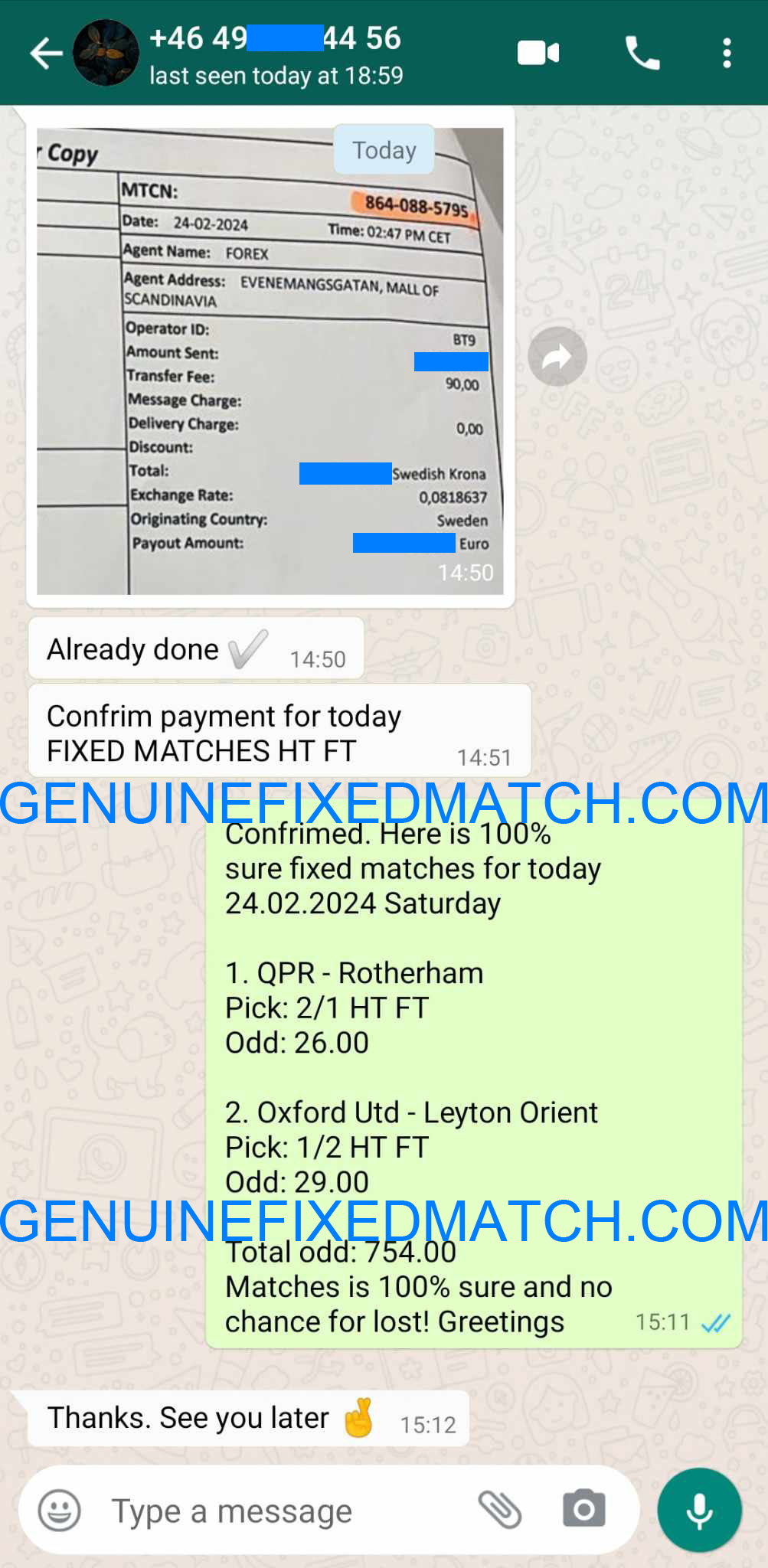 Fixed Matches 100% Betting