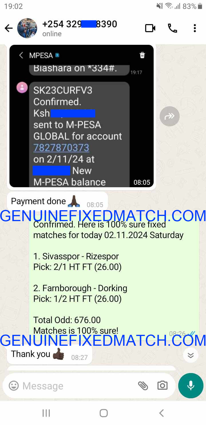 Fixed Matches