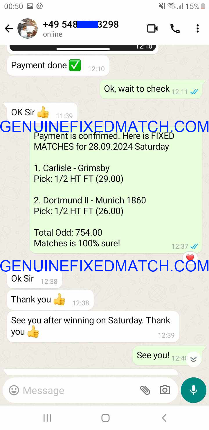 Fixed Matches