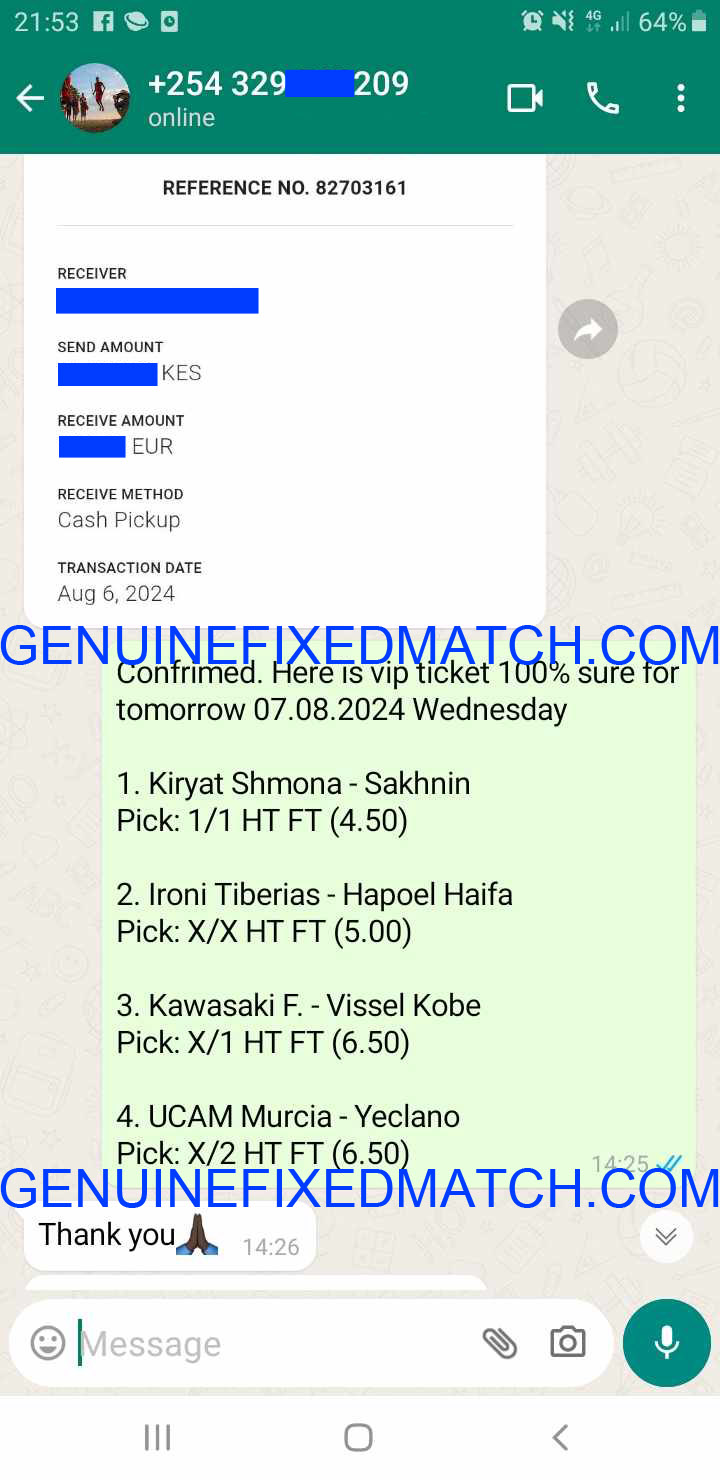 Correct fixed matches