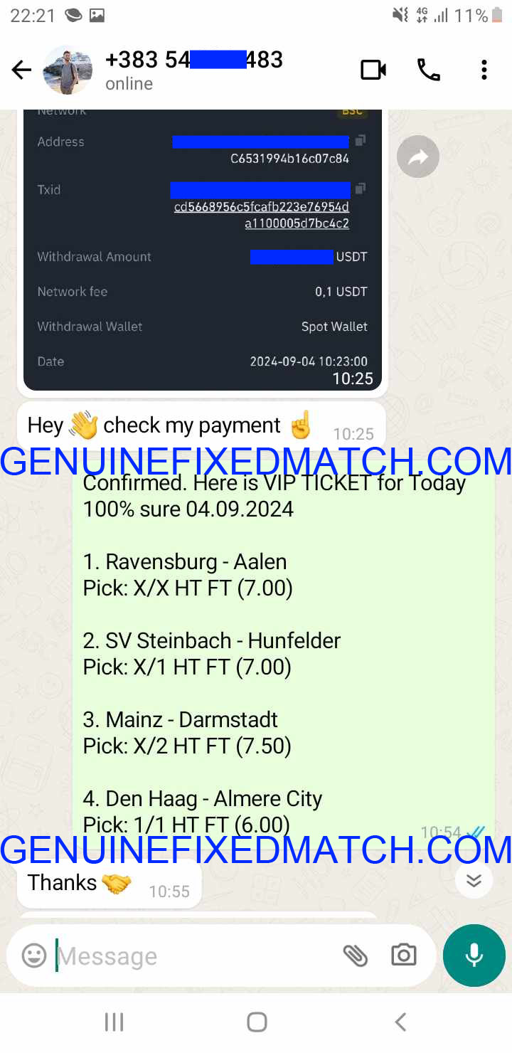 Genuine Fixed Matches