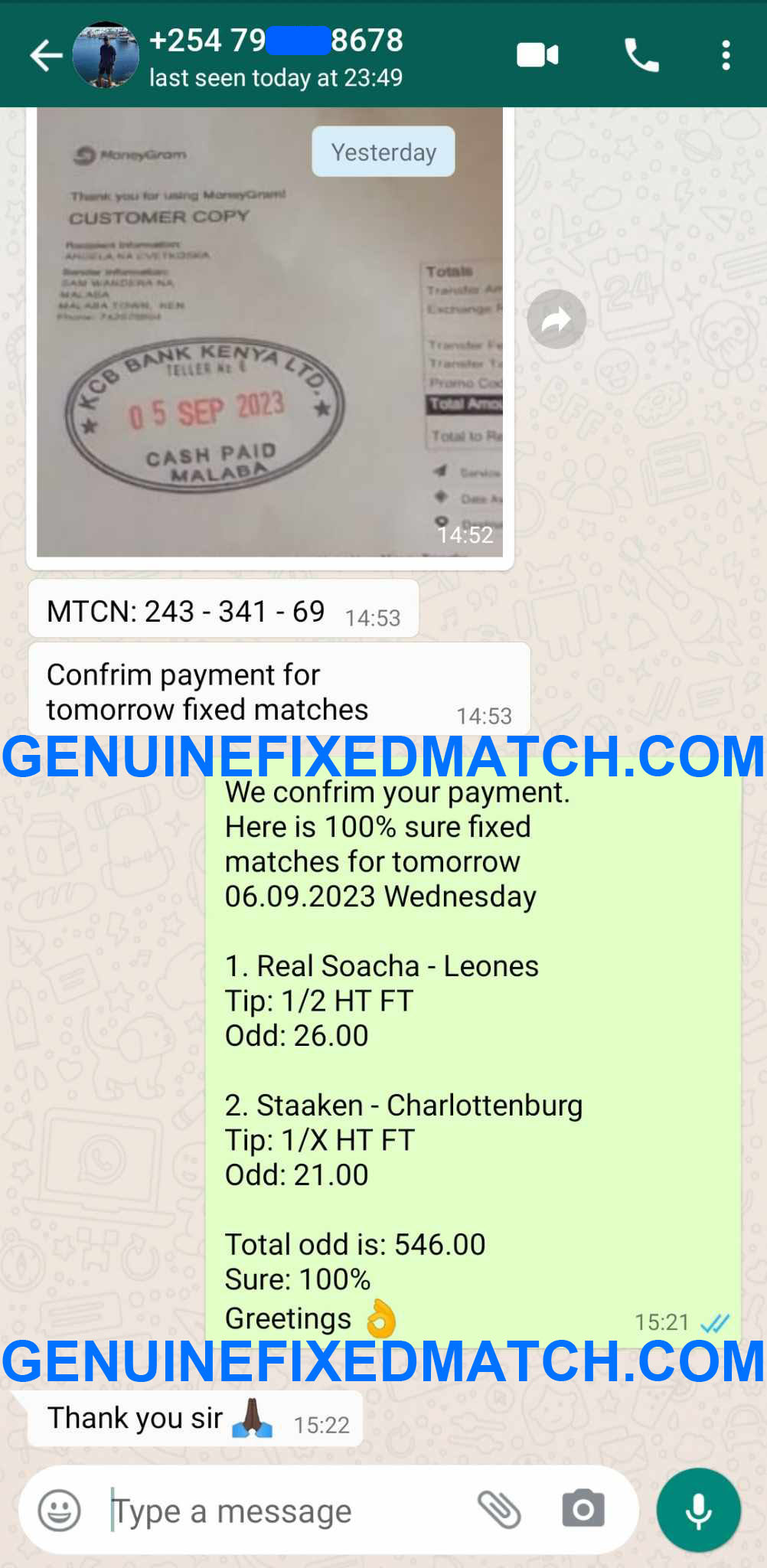 genuine fixed matches x