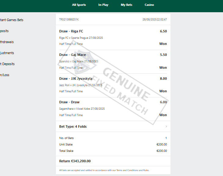 Fixed Matches