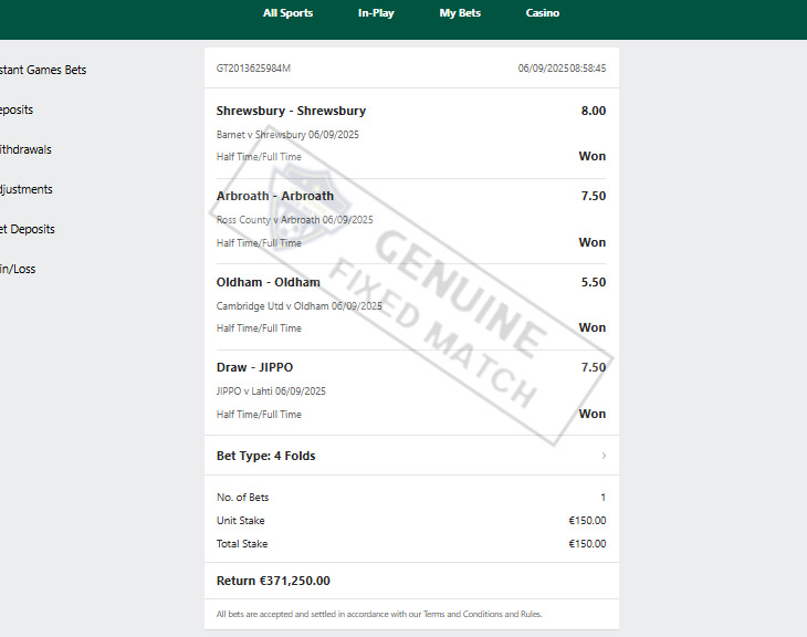 Get Fixed Matches