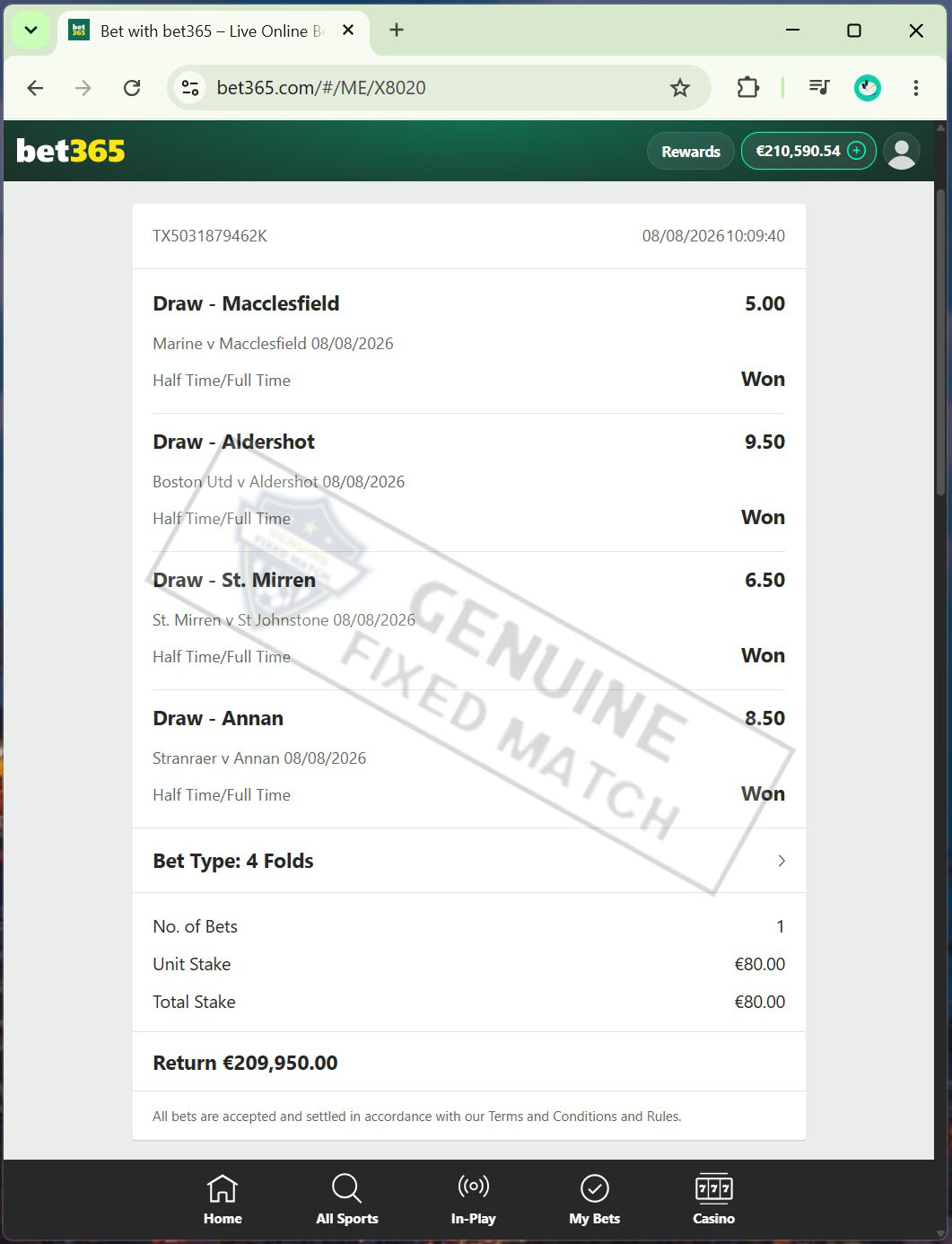 Today Fixed Match Odd