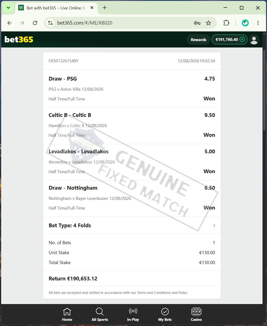 Today Soccer Fixed Match