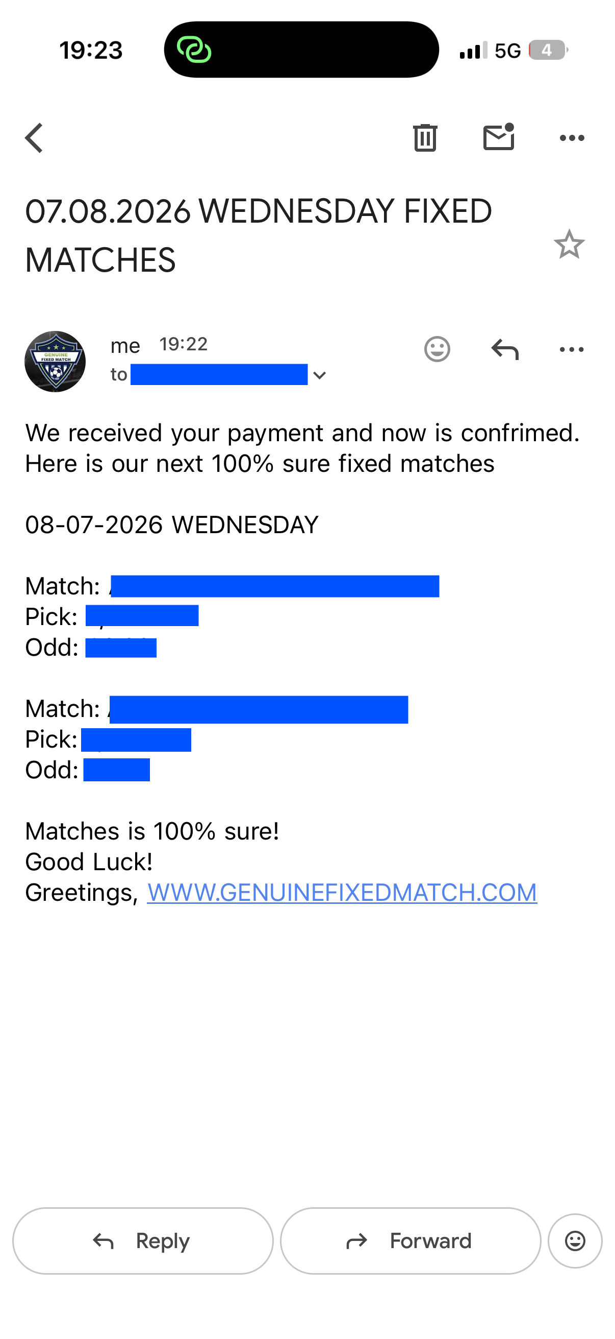Genuine Fixed Matches